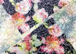 2 Tone Burnt Out Micro Velvet Fabric For Lady'S Dress Pink Rose 190GSM 94%