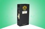 Velvet Sense Rigid Cosmetics Gift Paper Box Packaging With Hot Stamp Gold /