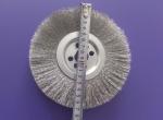 Industrial 170mm Crimped Stainless Steel Wire Brush Wheel with Half Round Keyway