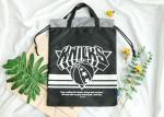 Letter Printing Easy Cleaning Sport Drawstring Non Woven Tote Bags
