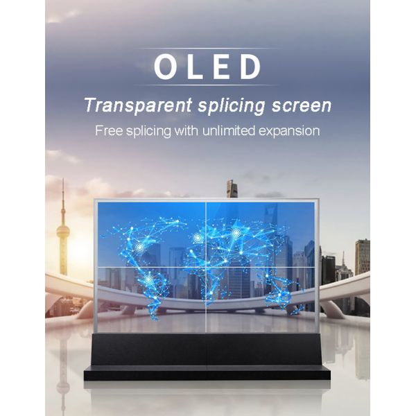 Full HD 55 Touch Screen See Through OLED Advertising Display LG Transparent OLED Screen Price