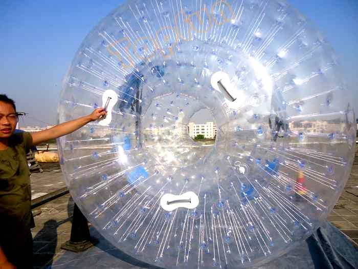 3m Commercial Inflatable Zorb Ball 0.8mm PVC Grass With Pump