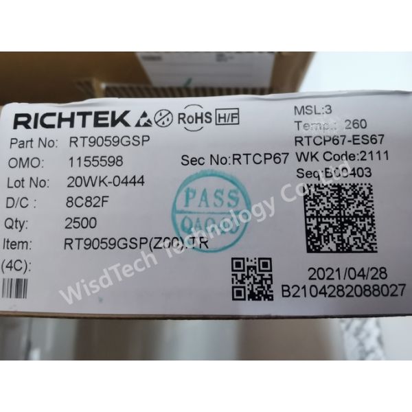 RT9059GSP LDO Voltage Regulators 3A Ultra-Low Dropout Voltage Regulator