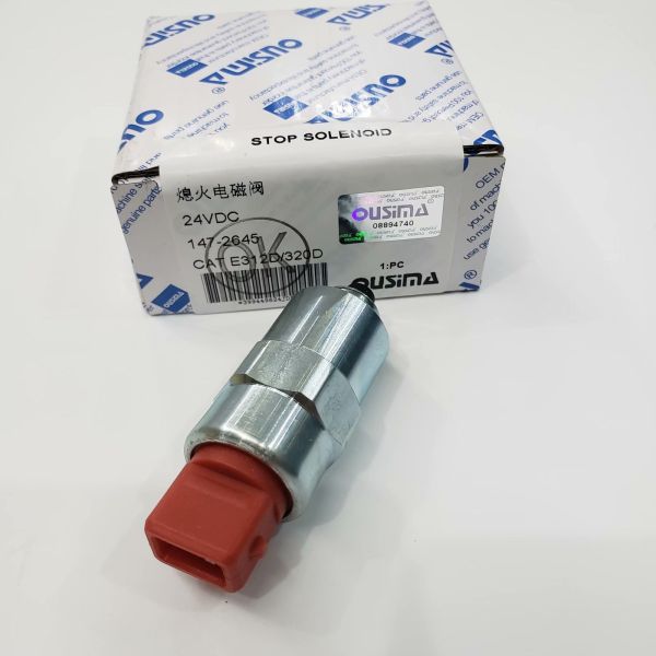 OUSIMA Shutoff Solenoid 147-2645 24V Solenoid Sensor For E313D E320D 1472645