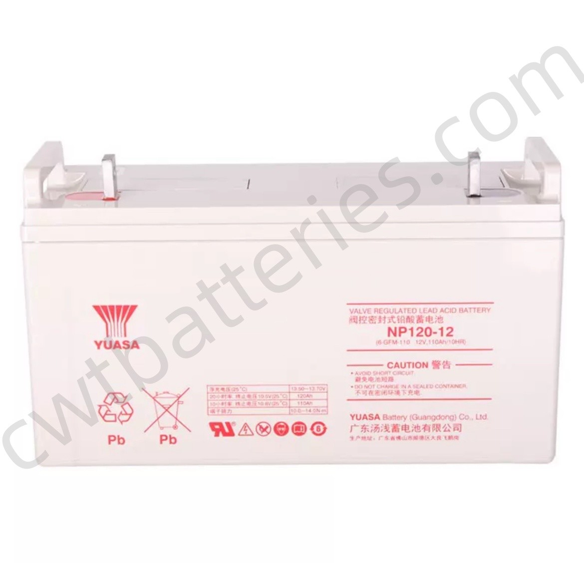 NP120-12 YUASA VRLA Battery Rechargeable Valve Regulated Gel 12V 120AH