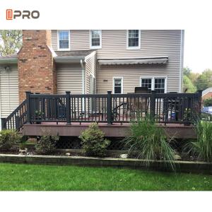 Wholesale Black Outdoor Aluminum Balustrade Exterior Handrails SONCAP standard from china suppliers