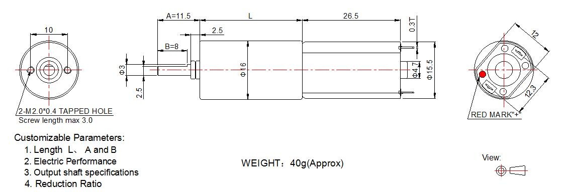 High Quality micro 16mm 3v 6v dc planetary gear motor for medical machine