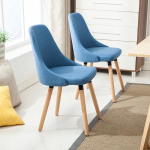 Wholesale Anti Slip Wooden Dining Chairs / Cotton Fabric Beetle Dining Chair For Hotel from china suppliers