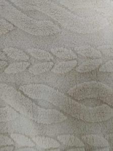 Wholesale Khaki double-sided jacquard cotton velvet&amp;300gsm from china suppliers