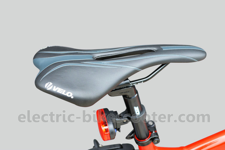 Red 38km/h Electric Pedal Assist Mountain Bike 48V 500W Gear Motor