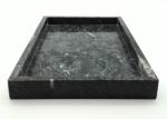 Anti Mositure Real Marble Look Tray Black Color For Restaurant / Bar