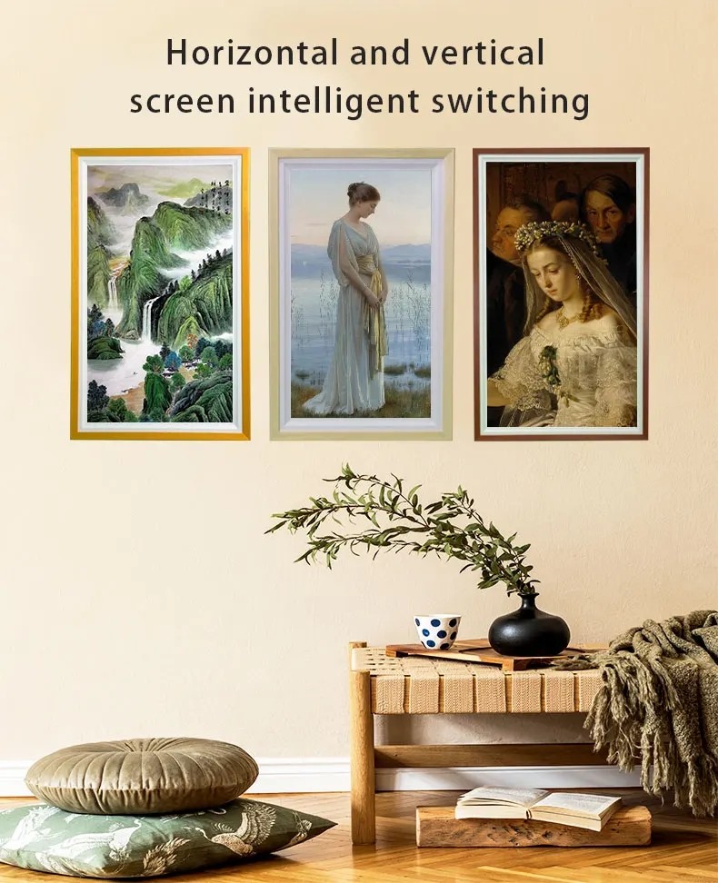 Wall Mount Digital Photo Frames 350 Cd/M2 24 Inch Digital Picture Frame