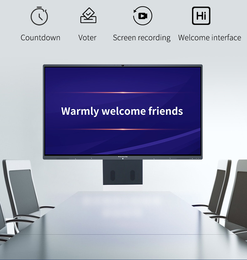 65 Inch UHD 4k Led Interactive Touch Screen Monitor Lcd Smart Board Tv With Pc All In One