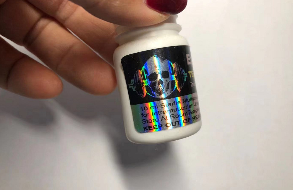Deca 250mg Pharmaceutical Injection Medication Glass Vial Labels 25x60mm Laser Hologram Material