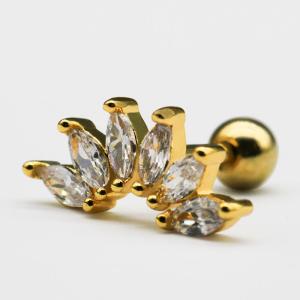 Wholesale 1.2mm 16G Gold Ear Piercing Jewellery from china suppliers
