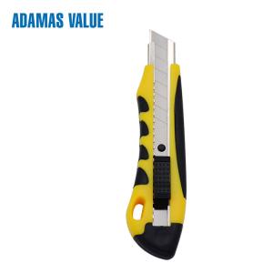 Wholesale Auto retractable knife,tool knife,utility blade knife of 18mm ABS+TPR auto-lock utility knife from china suppliers