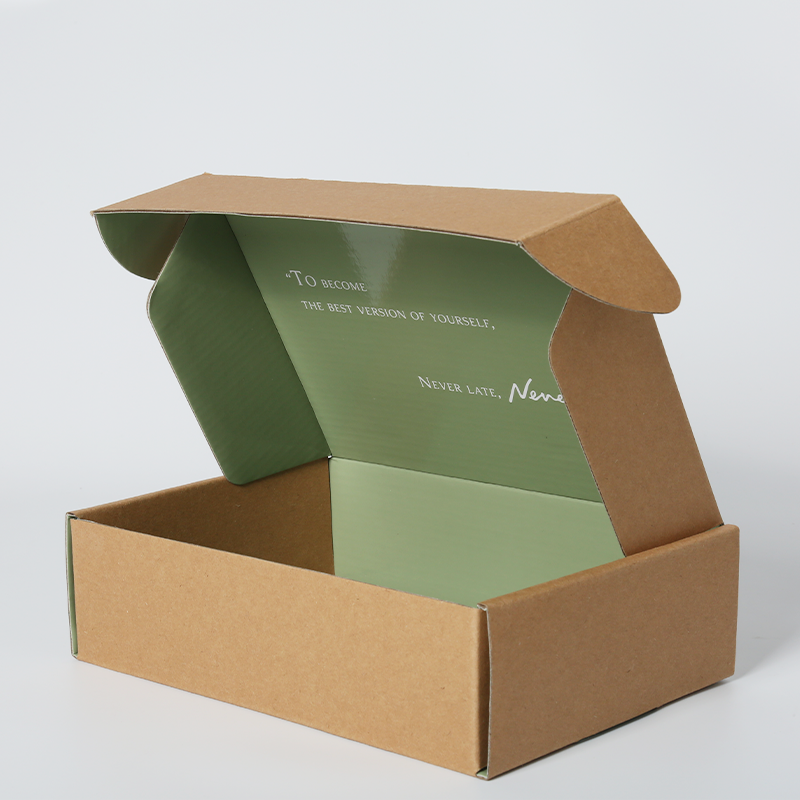 Recyclable Corrugated Kraft Paper Boxes , Jewelry Packaging Kraft Box Free Design