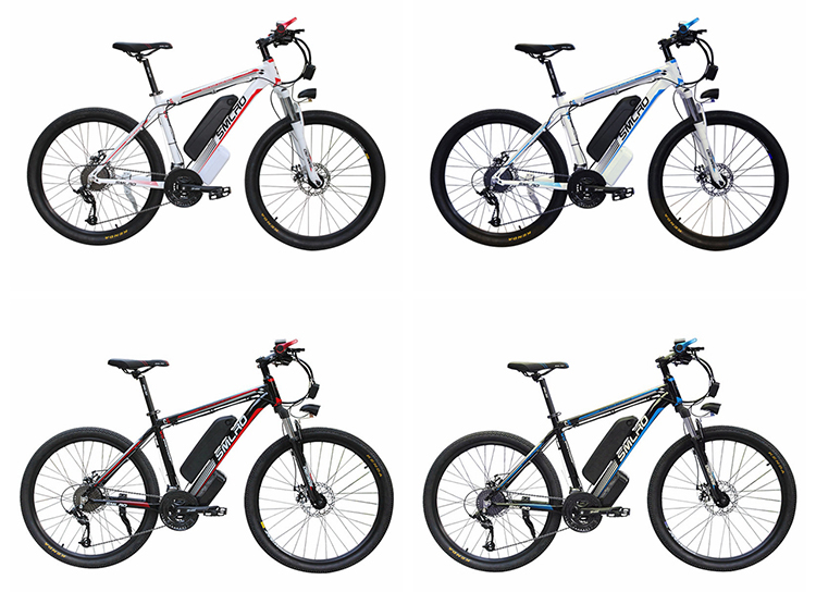 Stable 48V 350W Electric Mountain Bicycles Mtb Double Shock Absorption