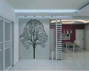 Wholesale Environmental PVC Flower Decorative Big Tree Wall Sticker A0150 from china suppliers