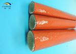 High Temperature Silicone Coated Glass Fiber Fireproof Sleeve Red