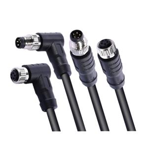 Wholesale IP67 Waterproof Cable M8 Connector Cable 5 Pin Female Molding Shield PVC Jacket Cables Electric Bike Scooter from china suppliers