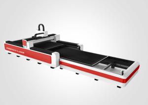 China Aluminum Steel Brass Fiber Laser Tube Cutting Machine With Automatic Switching Platform on sale