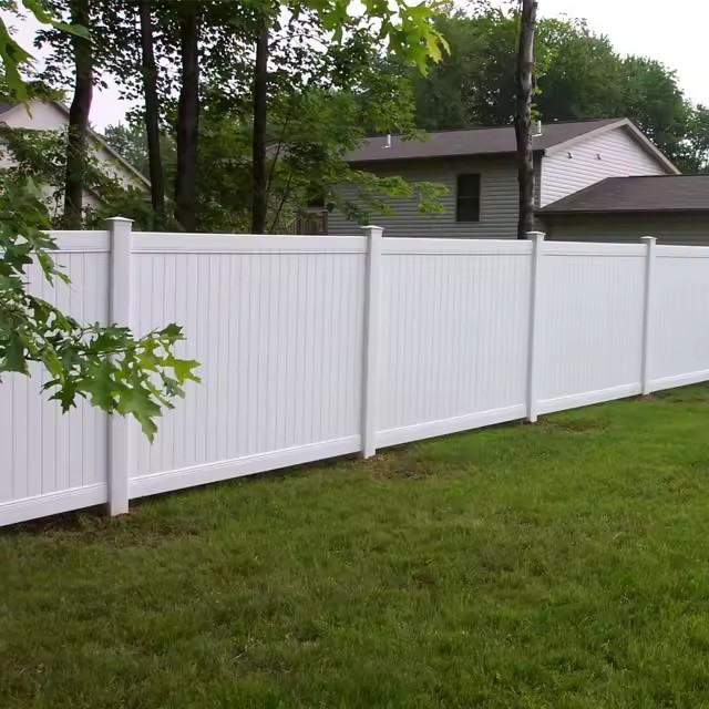 Cheap Vinyl PVC Plastic Privacy Fence With Posts For Home