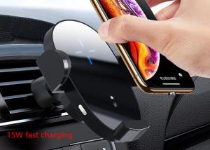 Wholesale ABS Black QI 15W Automatic Clamping Car Mount from china suppliers