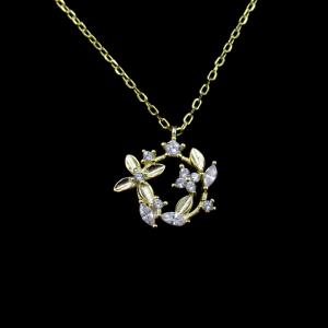 Wholesale Personalized Cubic Zirconia Necklace , 925 Sterling Silver Mens Necklace from china suppliers