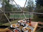 Luxury Hotel PVC Cover Resort Dome Tent Glamping 2 Beds Room For Family Holiday