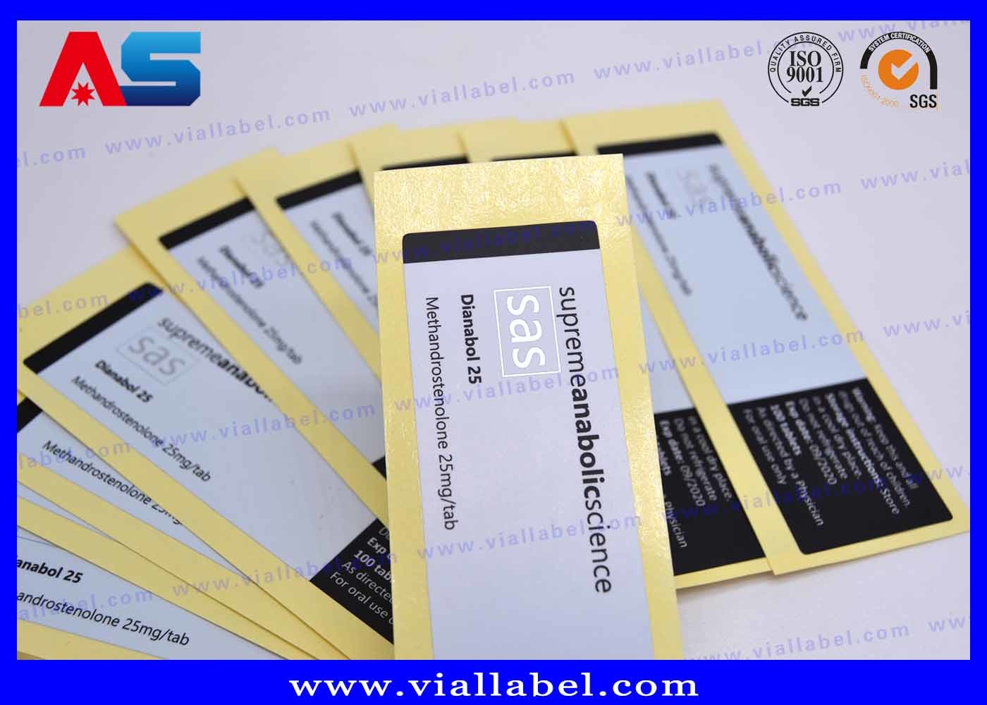 CMYK Peptide Vial Labels For Medicine Glass Bottle Sticker Printing Factory Waterproof Strong Adhesive