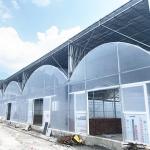 Durable Hot Dip Galvanized Steel Multi-span Plastic Film Agricultural Greenhouse