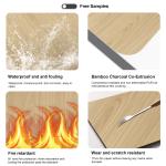 Bamboo Charcoal Wood Veneer Interior Decorative Panels Waterproof Flame