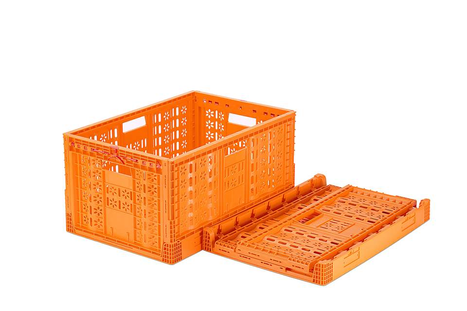 Collapsible Plastic Storage Baskets Mesh Style PE Material for Vegetables and Fruits