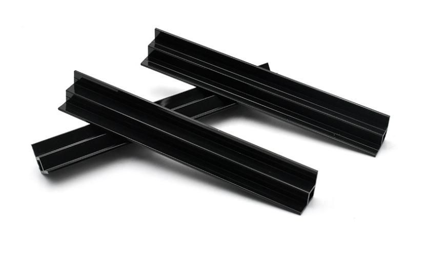 PVC Plastic Profile Black Geometric Profile Fish Tank Accessories