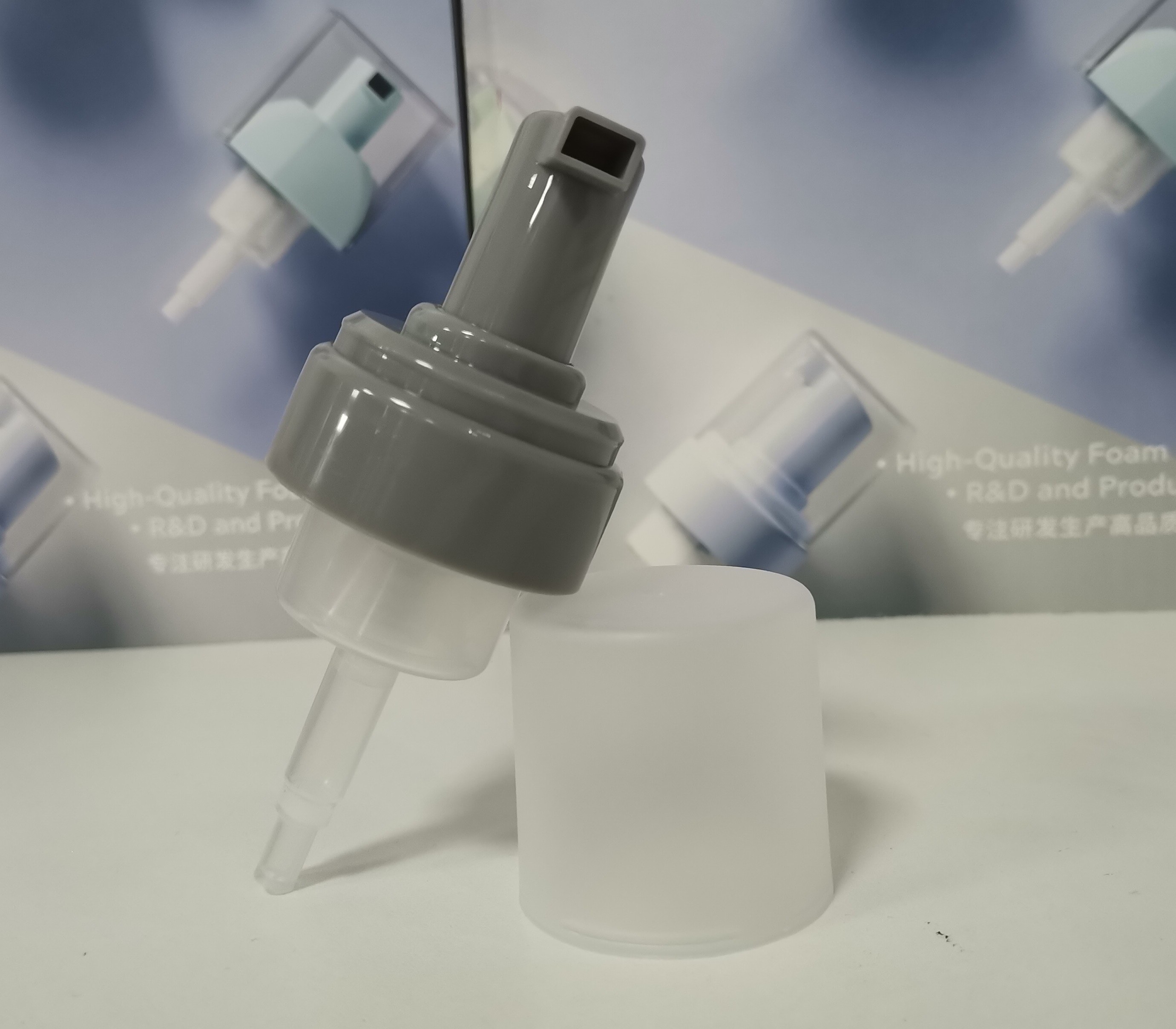 43/410 Customized Foaming Liquid Pump With Bottle Height And Pump Tube Length