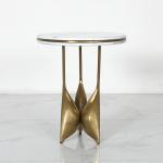 Dia 500*550mm Ss Side Table Satin Finish In Living Room