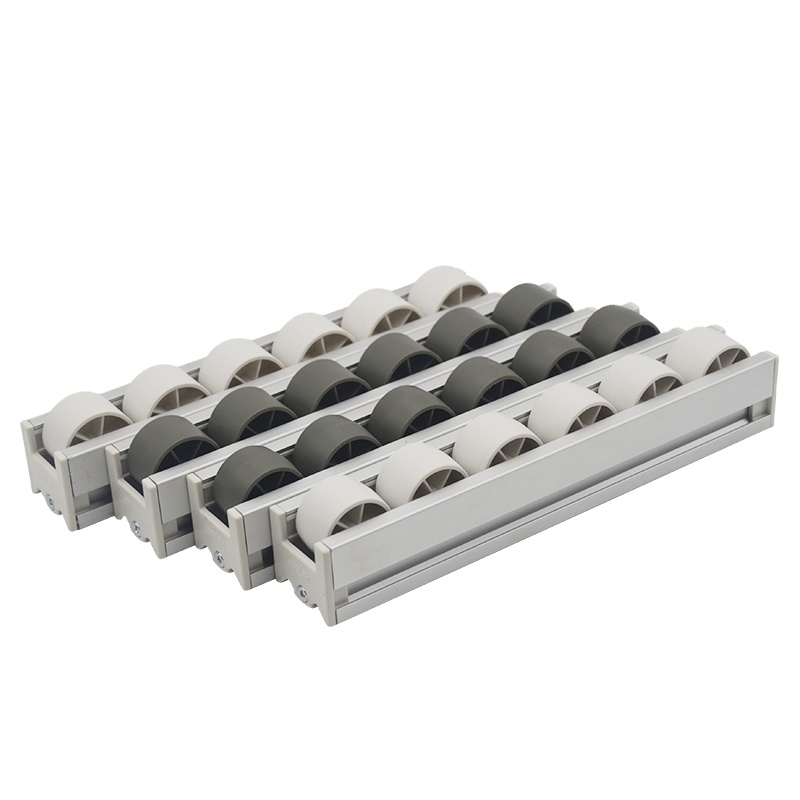 Aluminum Alloy Frame Roller Track Hardware With Plastic Roller Wheel 4 Meter