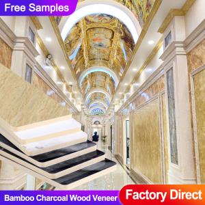 Wholesale Bamboo Charcoal Wood Veneer Marble Sheet Indoor TV Background Decorative Panel from china suppliers