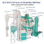 26.59 KW 15-25 Ton Paddy Rice Milling Plant Mini Auto Rice for Medium Complete