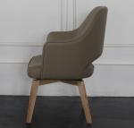Modern wholesale beech wood pu upholstery dining chairs, arm chair,side chair