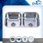 Best discount cheap price undermount SUS304 stainless steel double bowll kitchen