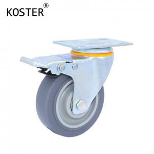 Wholesale Industry Trolley Grey Plastic Caster Wheel with US Currency and 130kg Load Capacity from china suppliers
