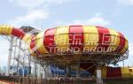 Aqua Park Equipment Space Bowl Water Slide With High Capacity 720 Riders / h