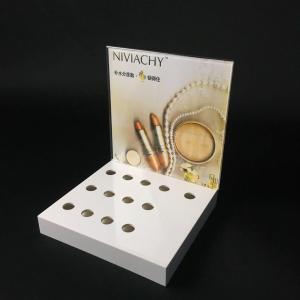 Wholesale Cosmetic Acrylic Lipstick Lipgloss Display Stand Plexiglass Lucite Makeup Counter Lipstick Lipbalm Holder from china suppliers