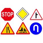 OEM Pentagon Shaped Reflective Mandatory Traffic Symbols Sign Slow