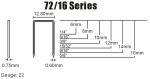 7216 series silver color furniture staples sofa staples mattress clips spring
