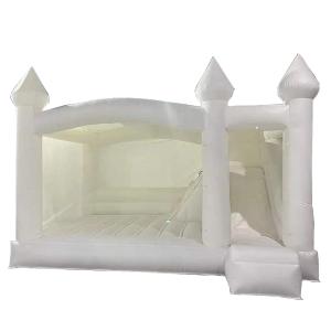 Wholesale Pure White Wedding Bounce House With Slide Kids Jumping Castle from china suppliers