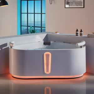 Wholesale Heart Shaped Spas 2-Person Whirlpool Corner Bathtub 1800mm from china suppliers