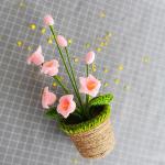 New Creative Luxury Handmade Crochet Knitting Plants Flowers Handicraft Home